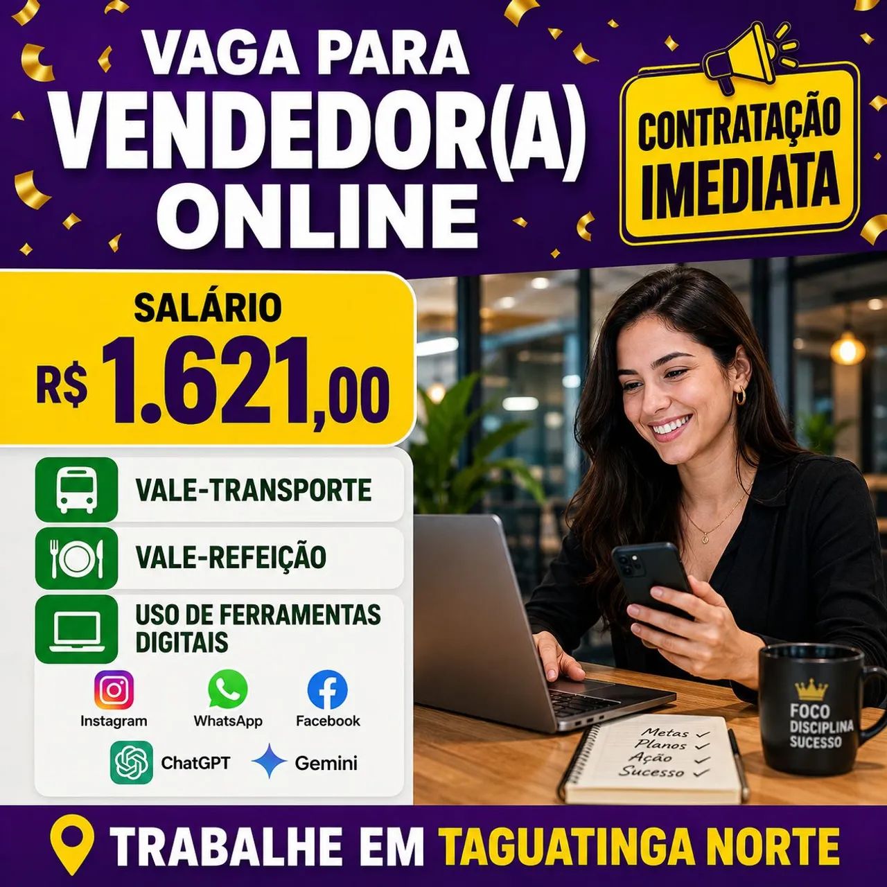 VAGA: VENDEDOR(A) DIGITAL
