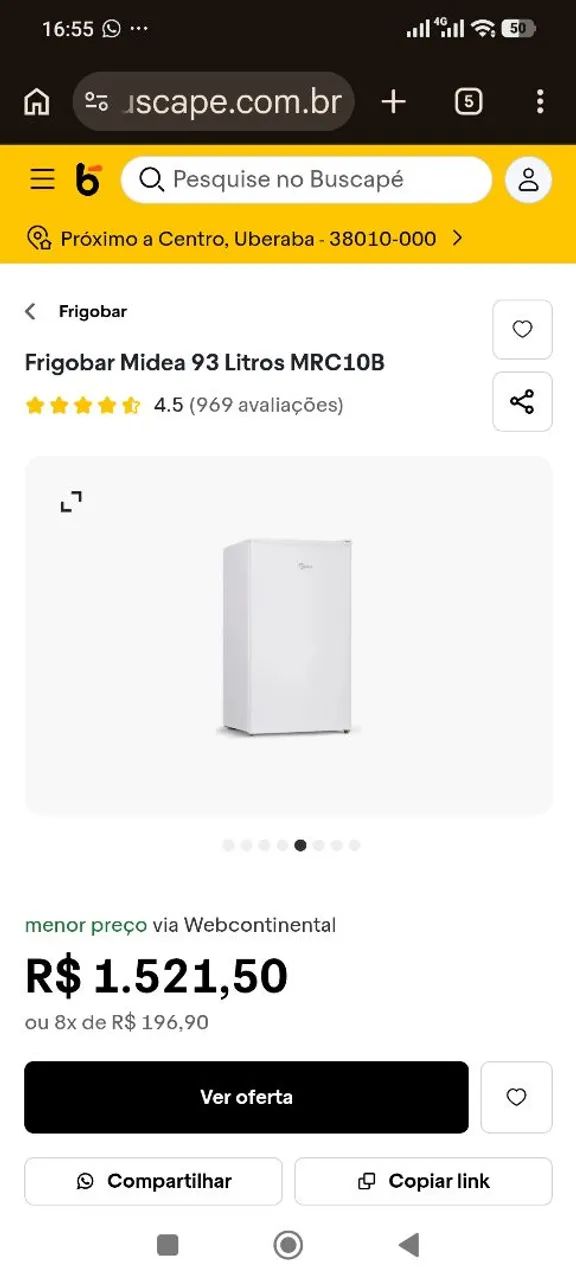 Frigobar Midea usado  - Foto 4
