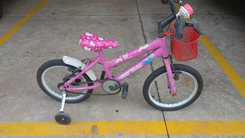 Bicicleta infantil aro 16 Rosa  - Foto 3