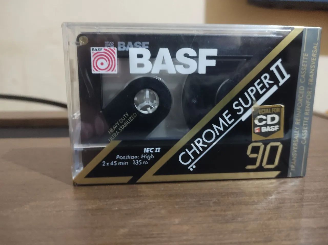 Fita K7 BASF cromo  90 minutos lacrada 