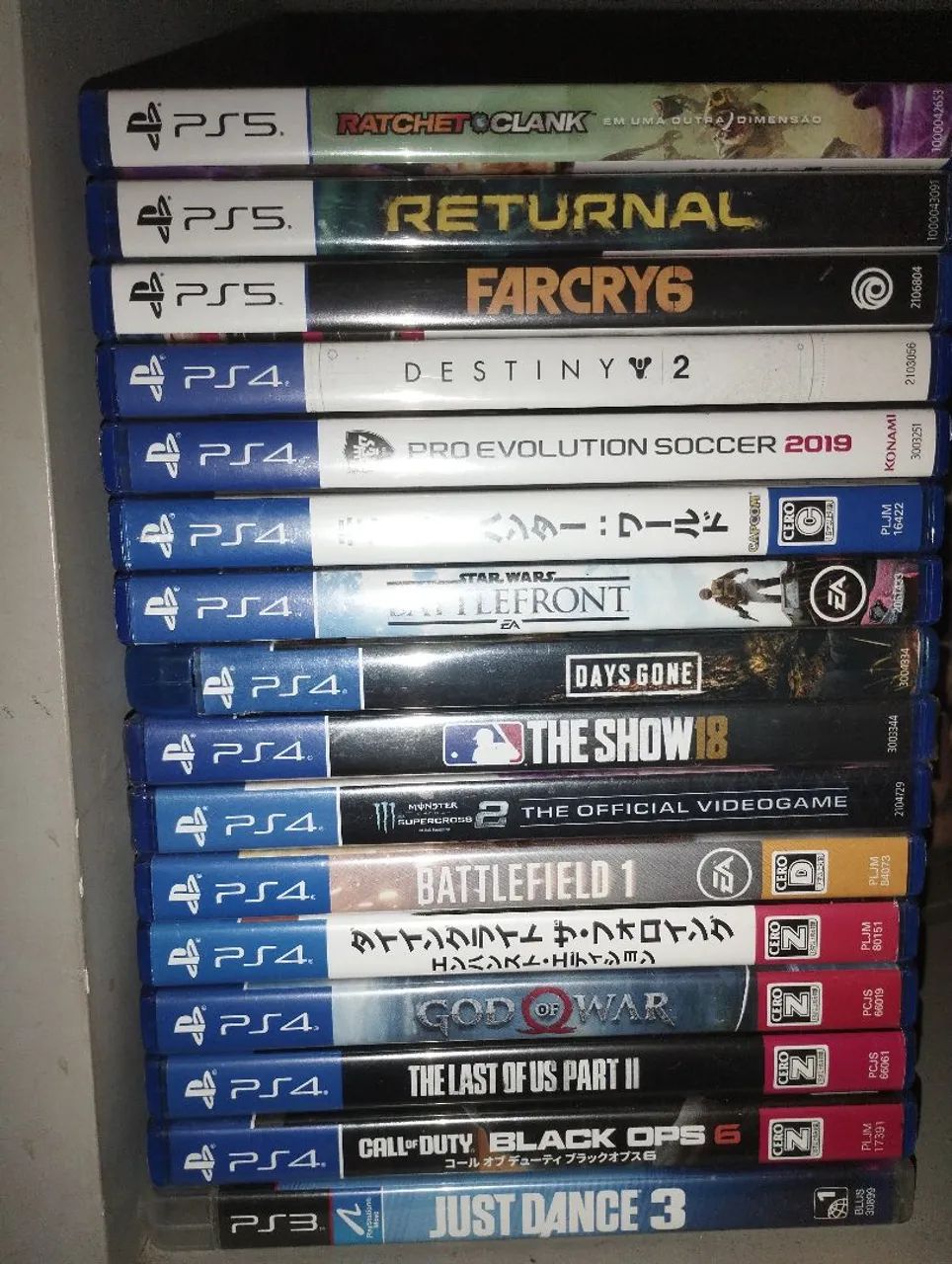Jogos de PS4 e PS5 