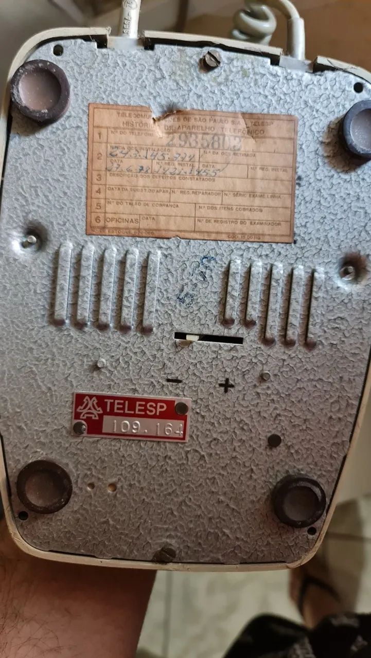 Telefone de Discagem antigo (1978) Telesp - Foto 5