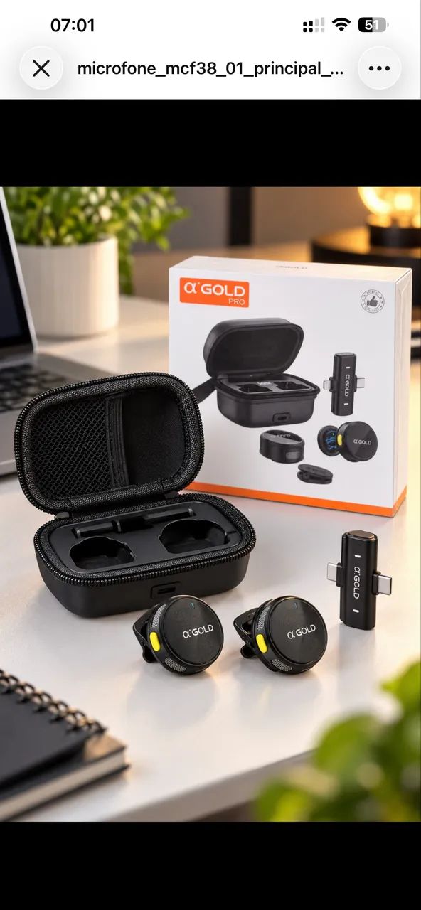 Microfone de lapela entrega grátis*