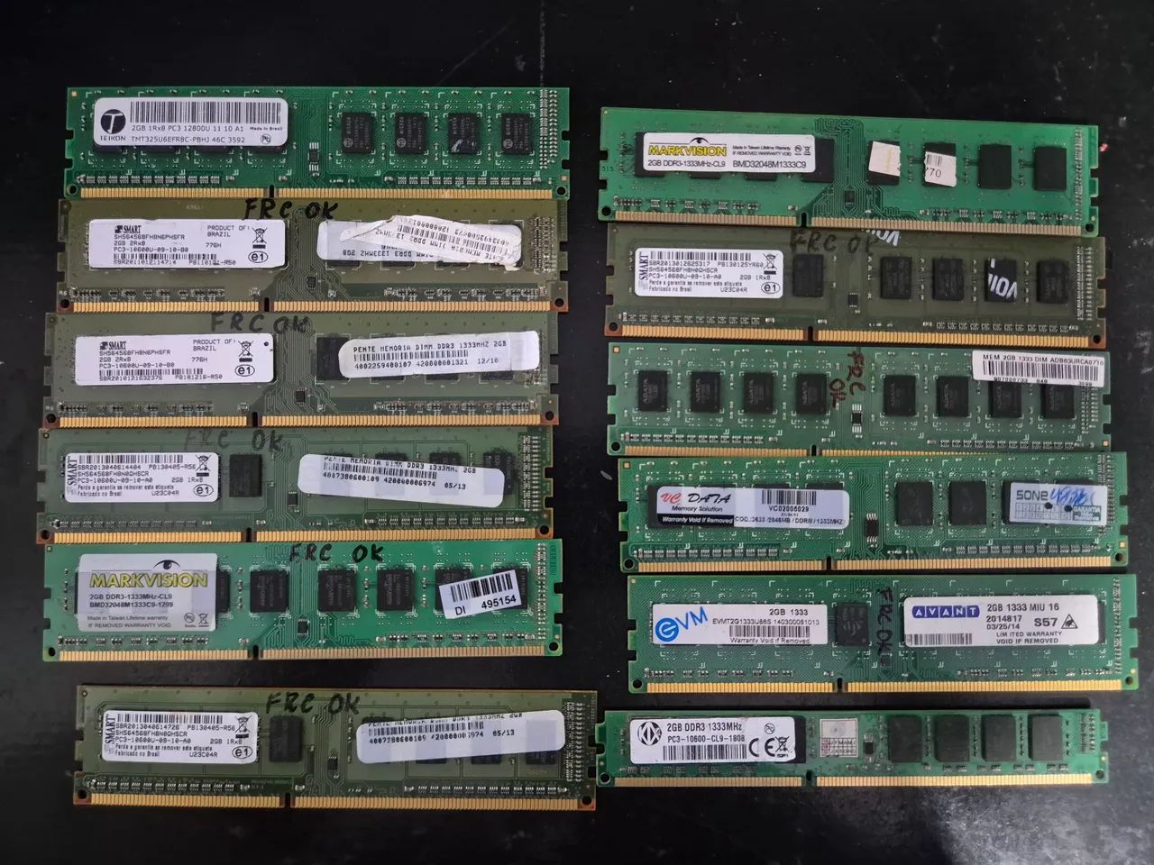 Memórias 2GB DDR3