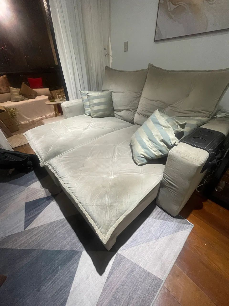 Sofa Reclinavel 2 Lugares - Foto 3