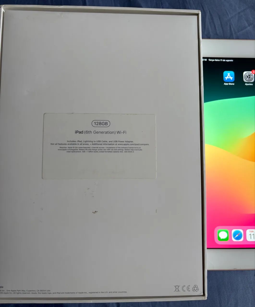 iPad 6 (6ª geração), 128GB, Pink gold, funcionando perfeitamente! - Foto 4
