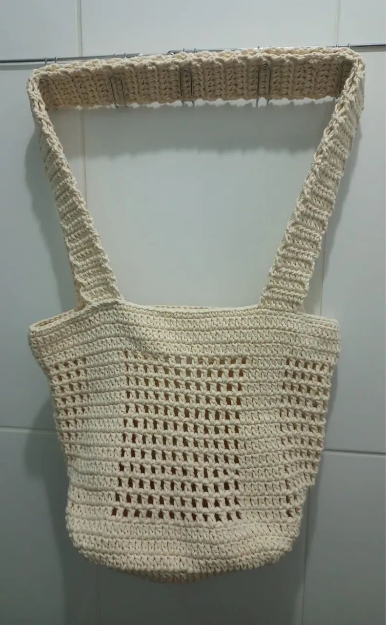 Bolsa saco de crochê 
