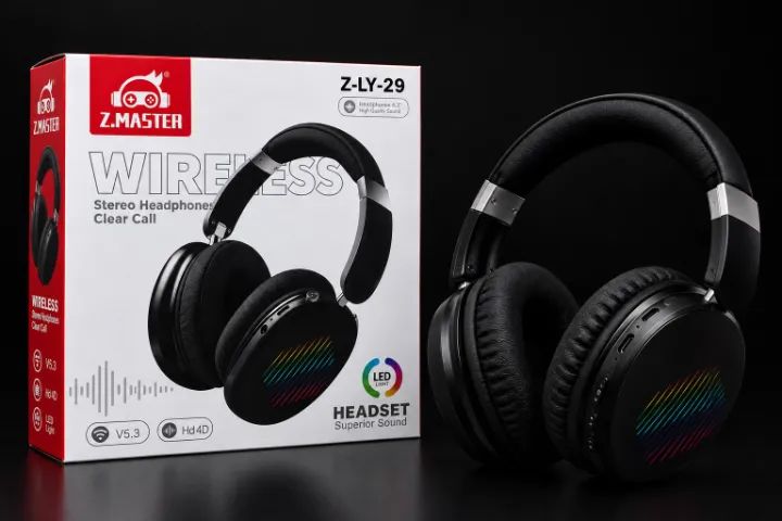 Fone Headset Bluetooth RGB Sem fio
