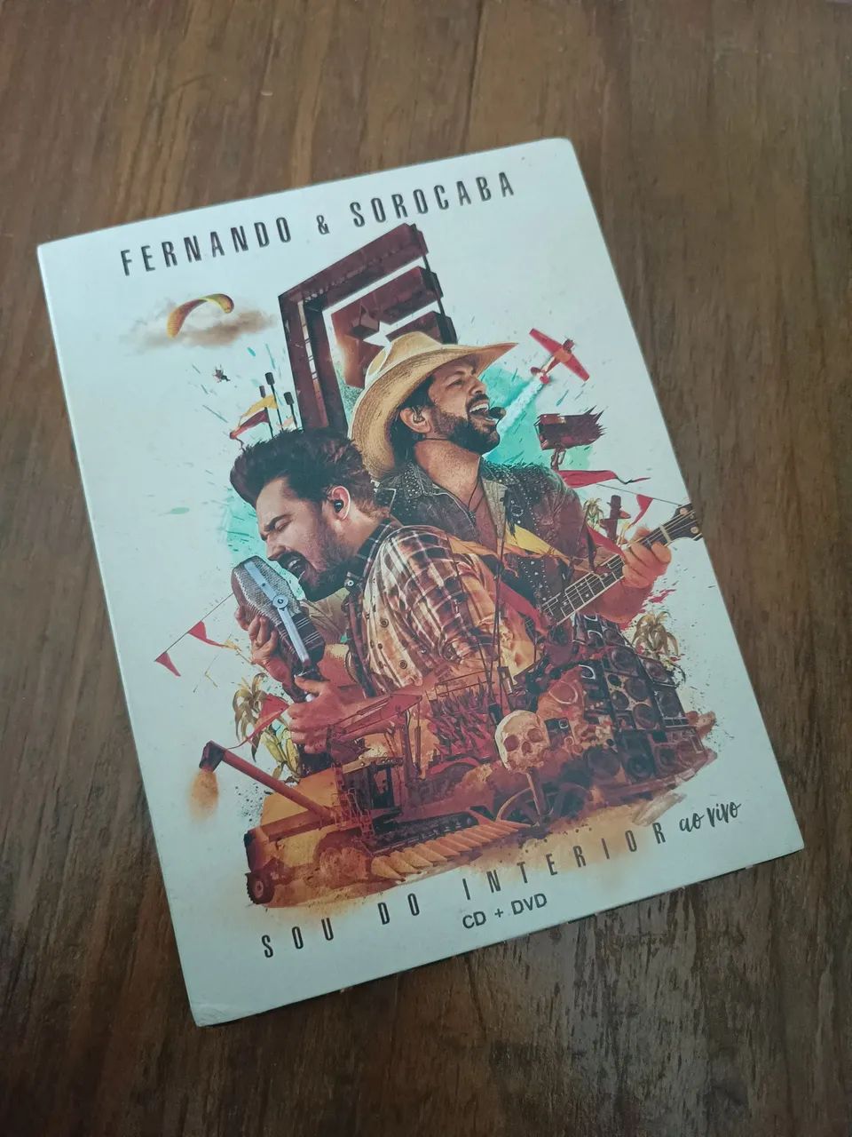 Cd e Dvd Fernando e Sorocaba autografado 