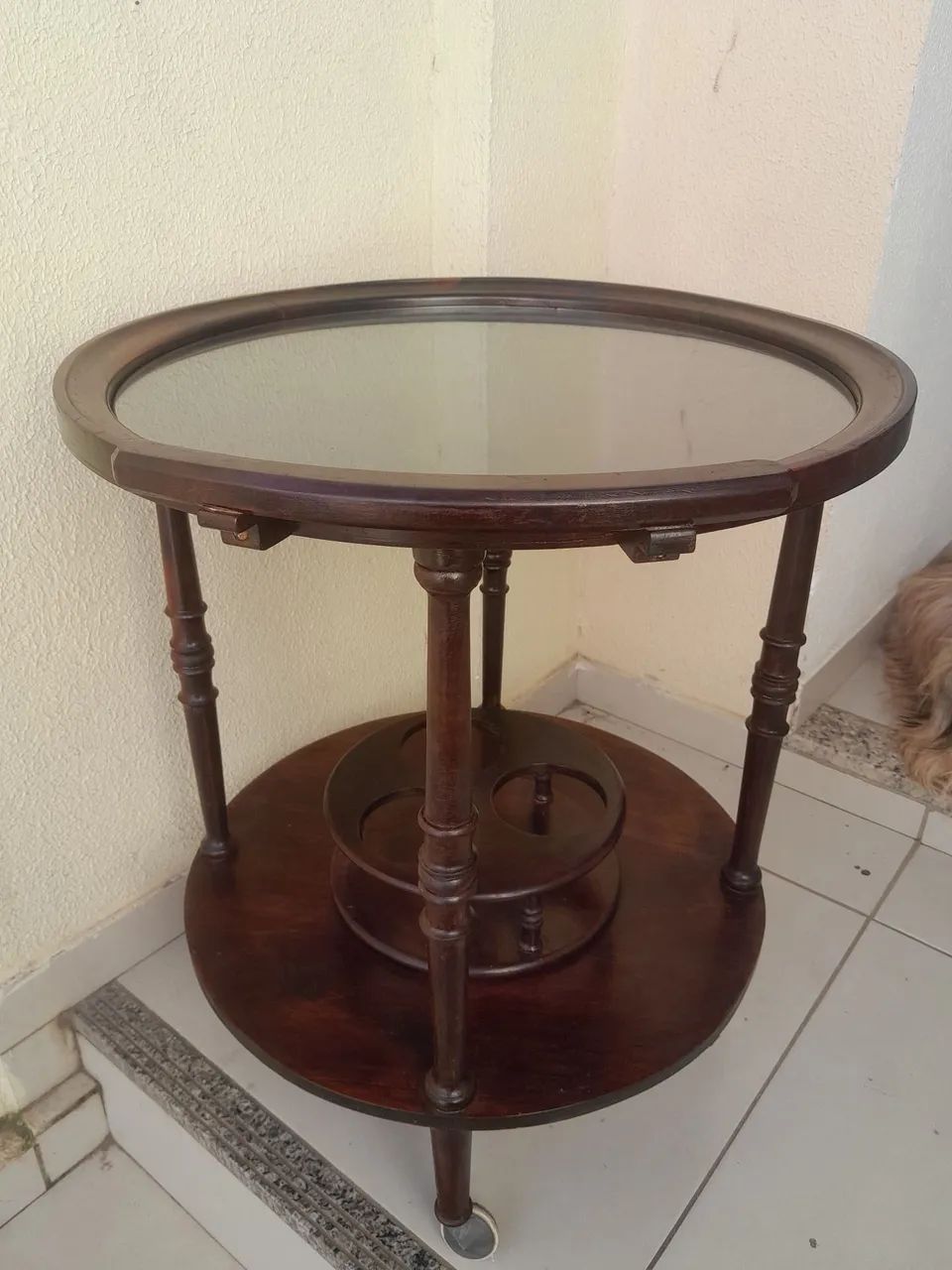 Antigo carrinho de bebidas em jacarandá - Foto 2