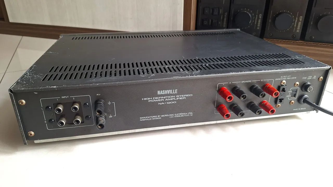 POWER AMPLIFICADOR NASHVILLE NA-1200 ( POWER 1200 ) - Foto 4