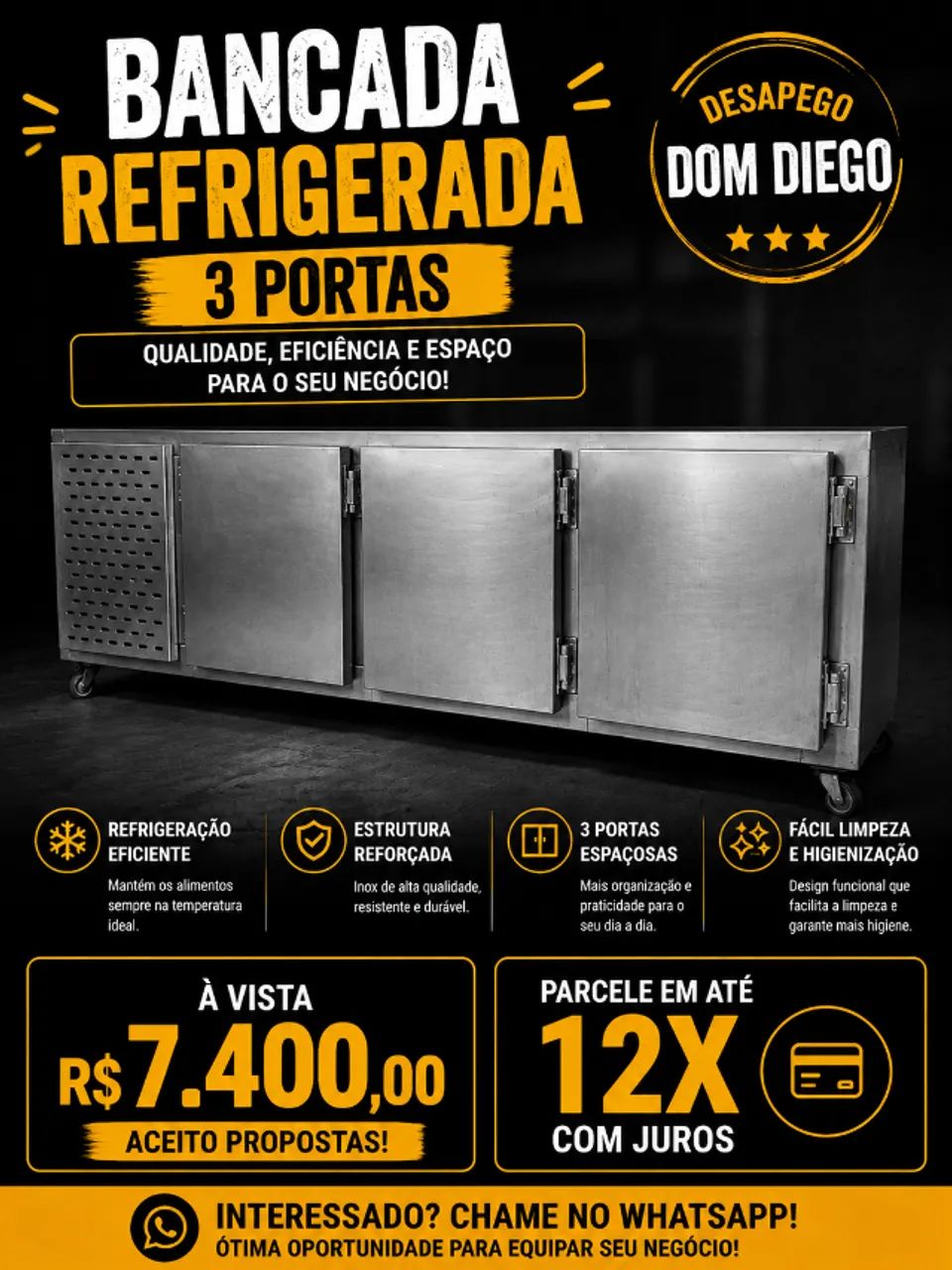 Bancada Refrigerada