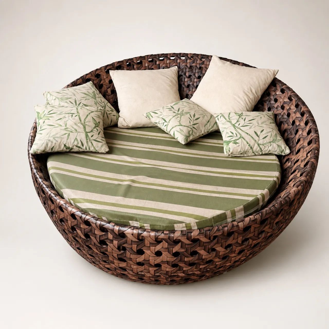 Namoradeira de Rattan Redondal Linda e Confortável