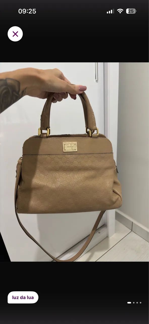 Bolsa de Couro Luz da Lua - Foto 3