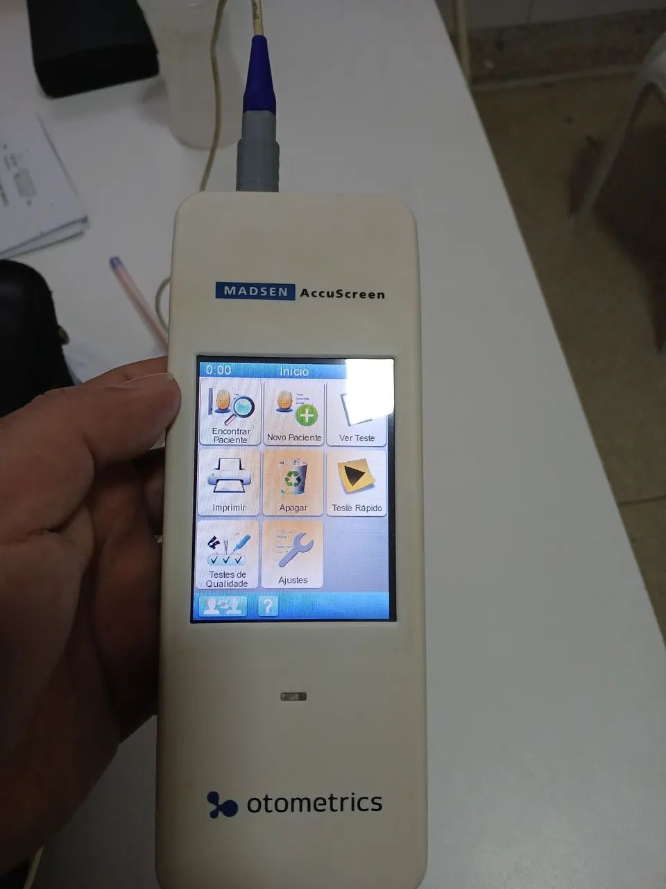 Emissões otoacusticas transiente e produto de distorcao Madsen AccuScreen