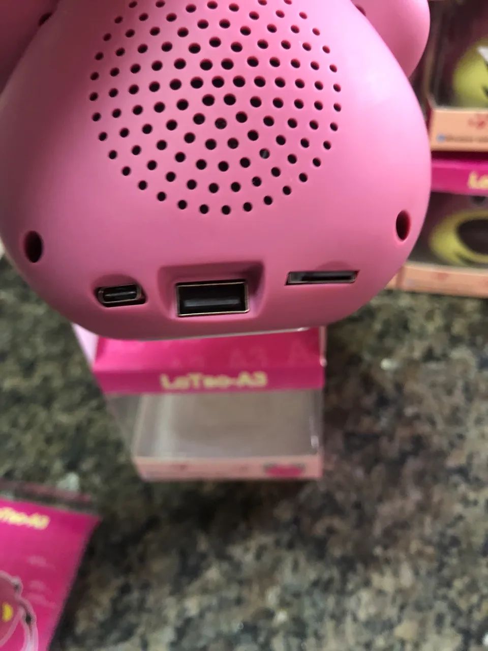 Caixa de Som Ursinho Bluetooth Pendrive e Cartão de Memória  - Foto 5