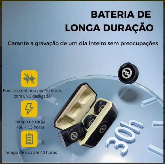 Microfone Hollyland Lark M2 Duo Combo Original | Sem Fio para iPhone, Android e Câmeras - Foto 4