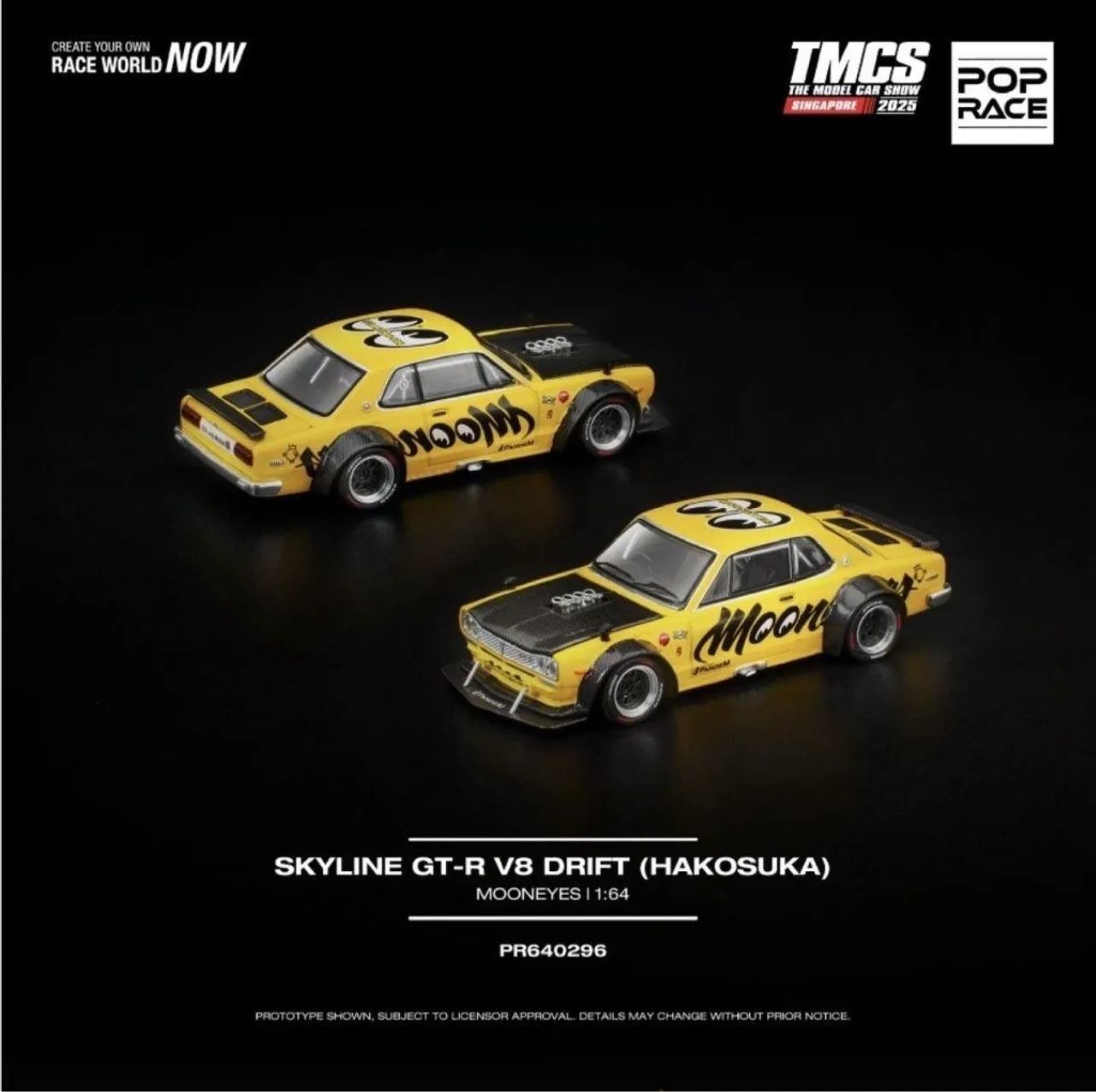 Pop Race Skyline GT-R V8 DRIFT (HAKOSUKA) MOONEYES - Hobbies e
