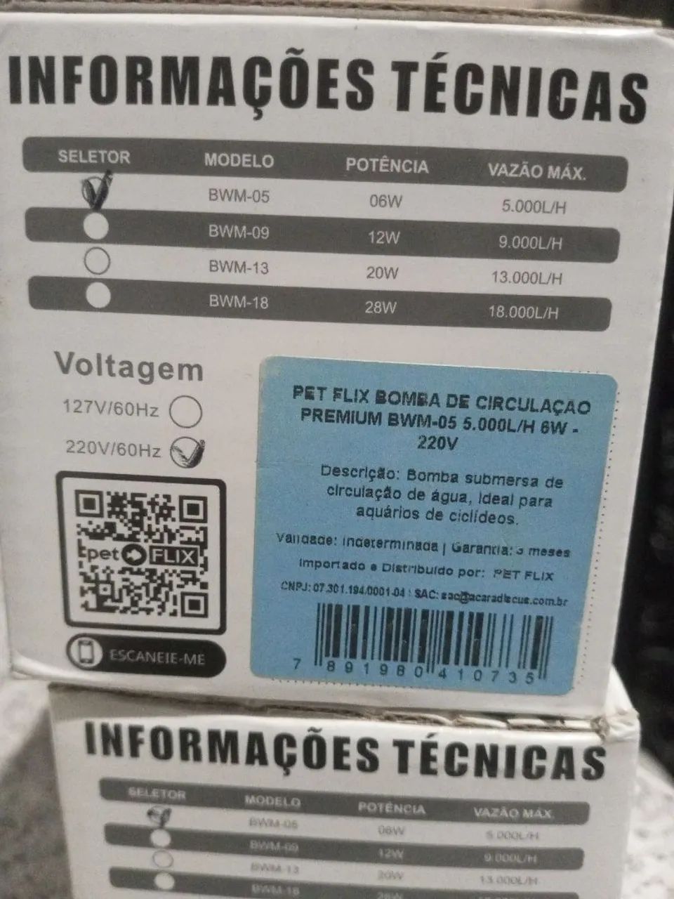 Vende-se 2 Bombas de circulação para aquários, da marca Pet flix novas na caixa ... - Foto 4