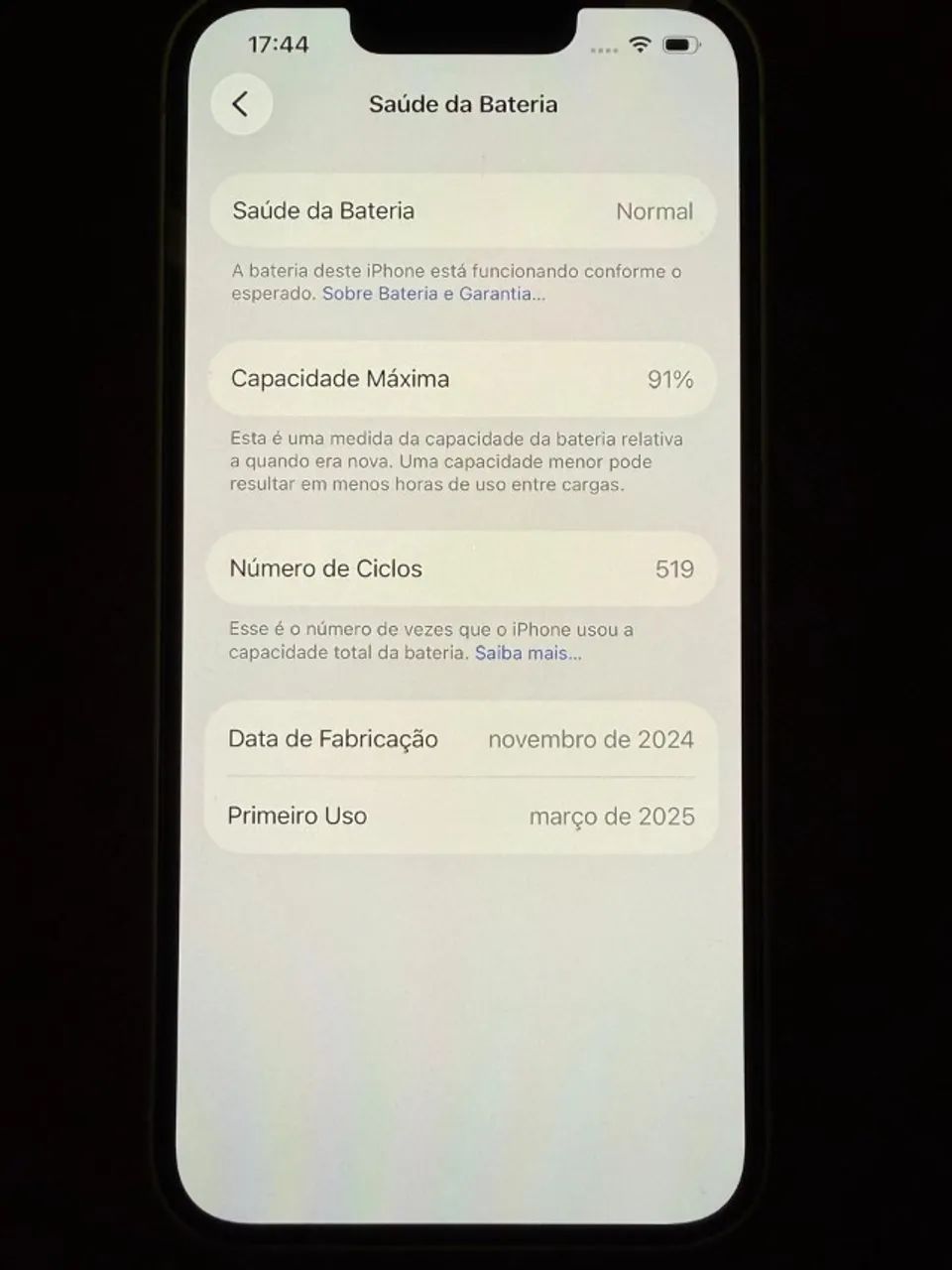 iPhone 16e 128GB | 91% Bateria | R$ 2.497 | Oportunidade - Foto 3