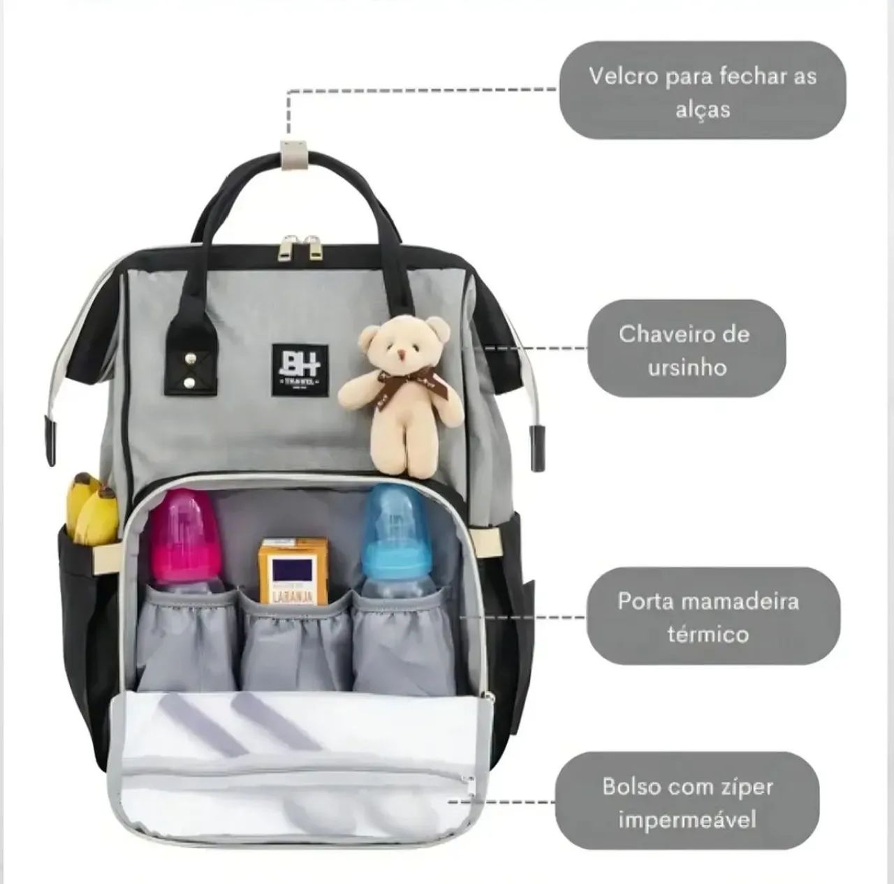 Mochila de maternidade Bh TRAVEL  - Foto 3