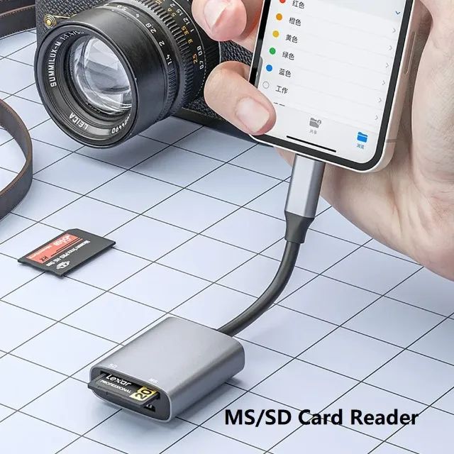 Leitor de Cartão SD | Memory Stick MS | Android e iOS | Plug & Play -Entrega Grátis- - Foto 5