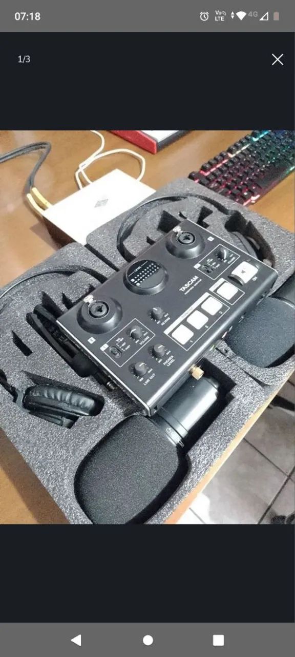 kit fone e micrfone Zoom