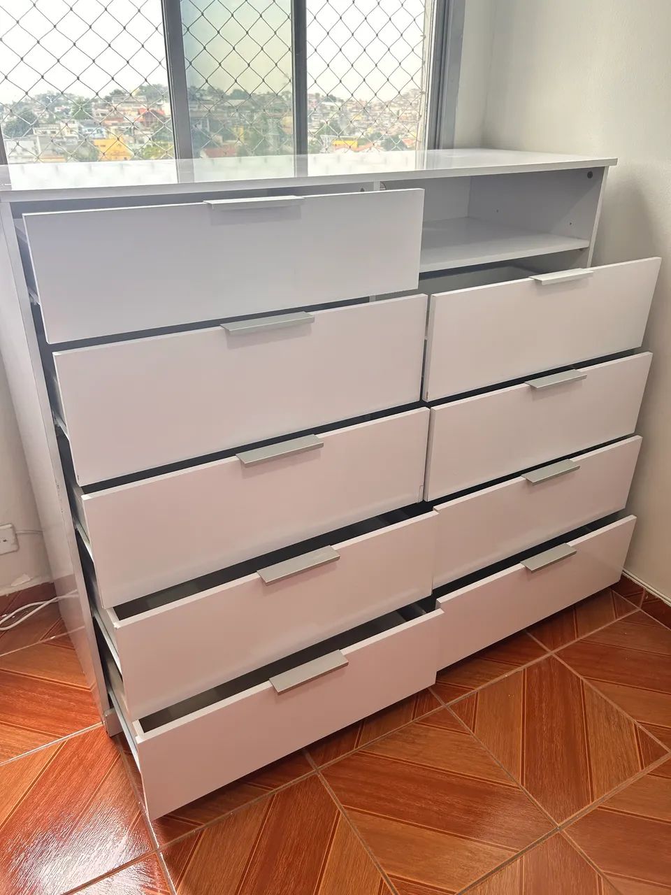 Cômoda branca 9 gavetas e 1 nicho  - Foto 3