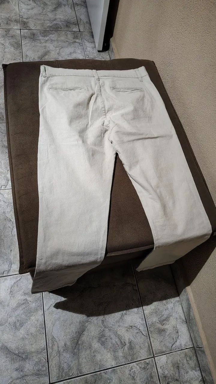 Calça Masculina Bege 42