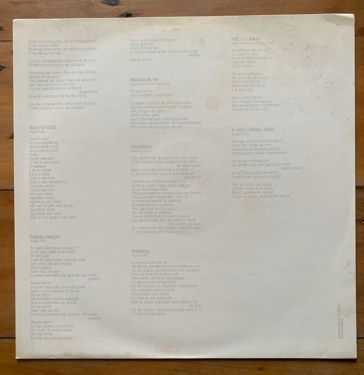 Disco de vinil (LP) Angela Ro Ro - Personalidade - Foto 3