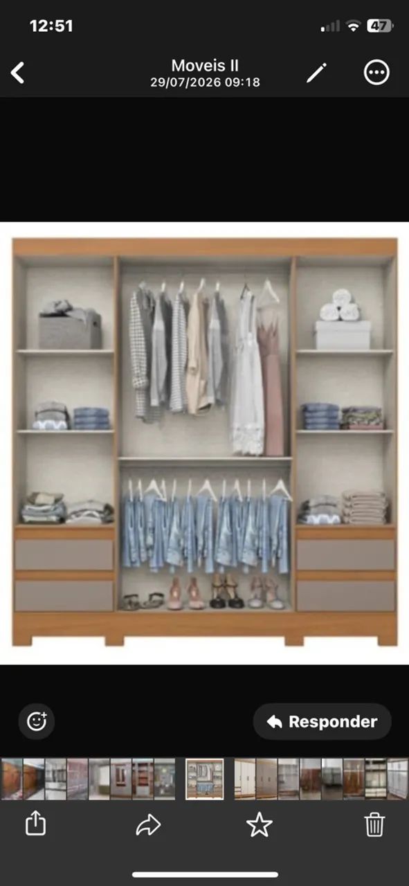 Guarda roupa novo (lacrado) - Foto 2