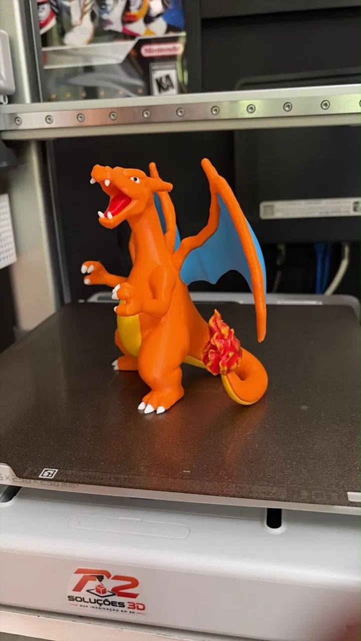 boneco pokémon charizard impresso em 3d - Foto 5