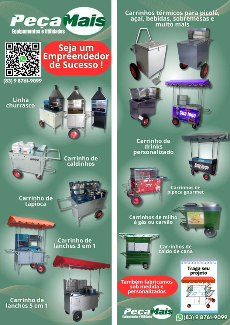 Carrinho de Lanches 5 em 1 - Foto 2