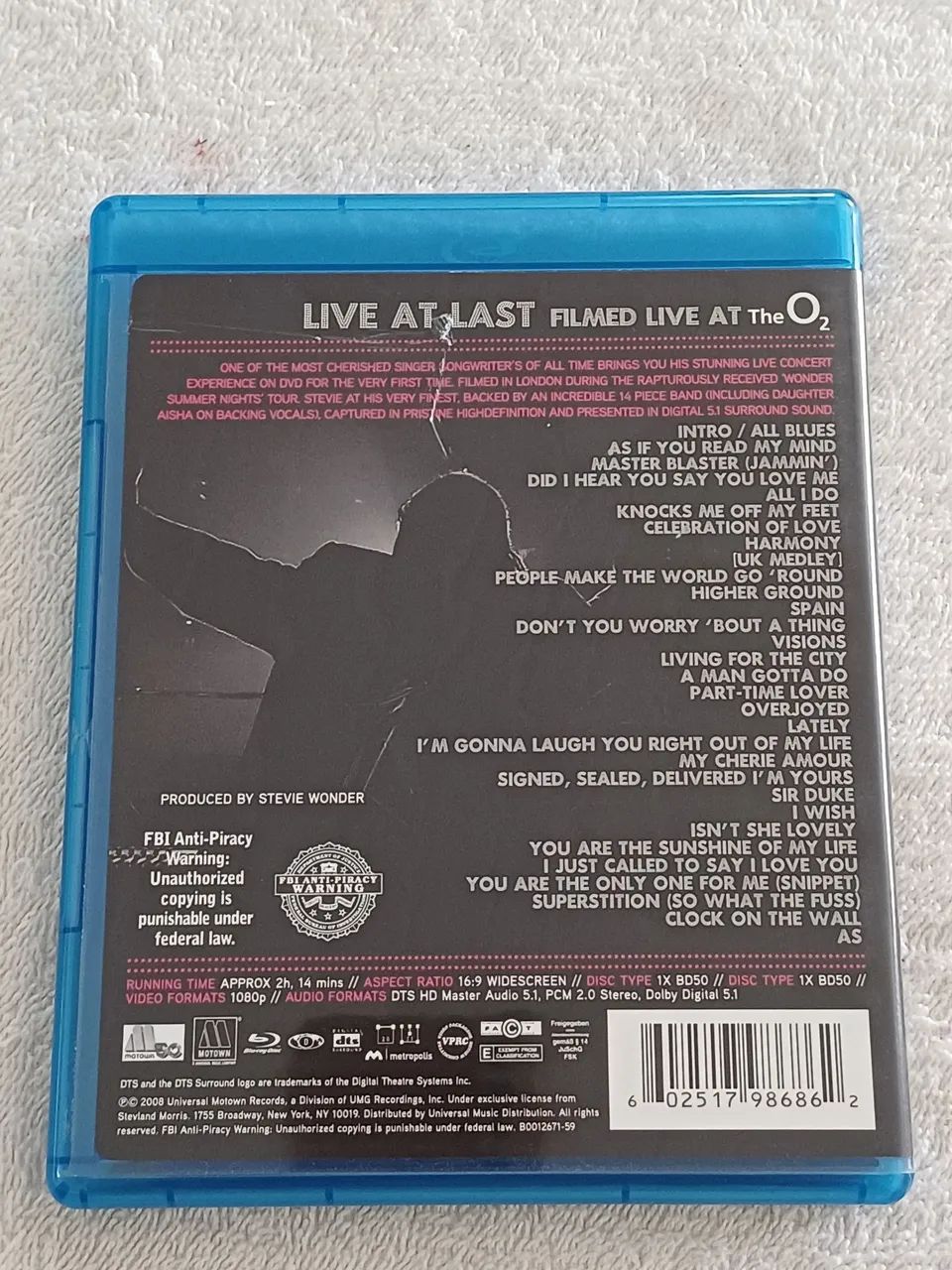 Blu-ray original e importado do Stevie Wonder - Foto 2