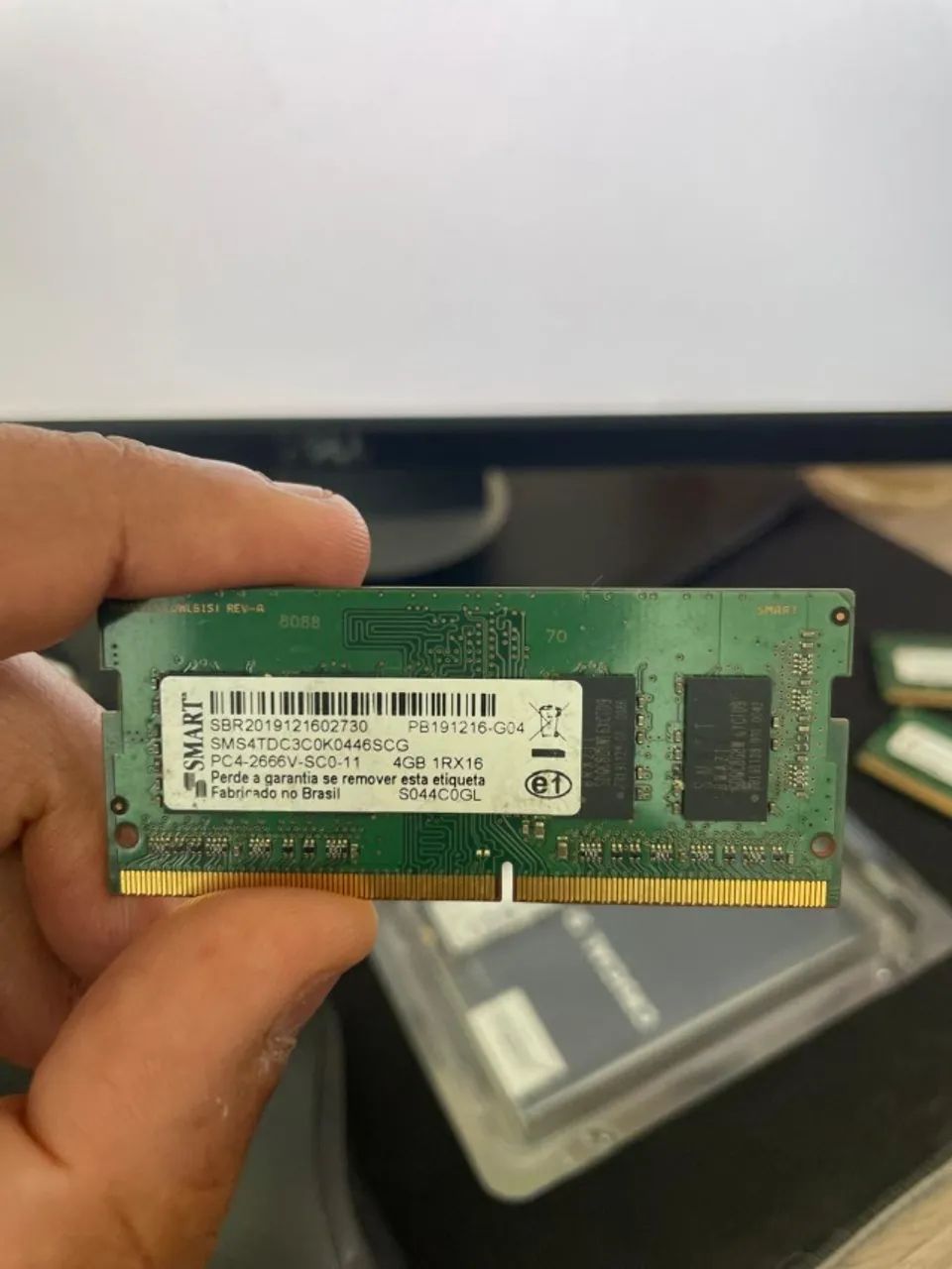 kit 2 Memoria Ram DDR4 2666 4GB ADATA / 4GB SMART - Memória RAM