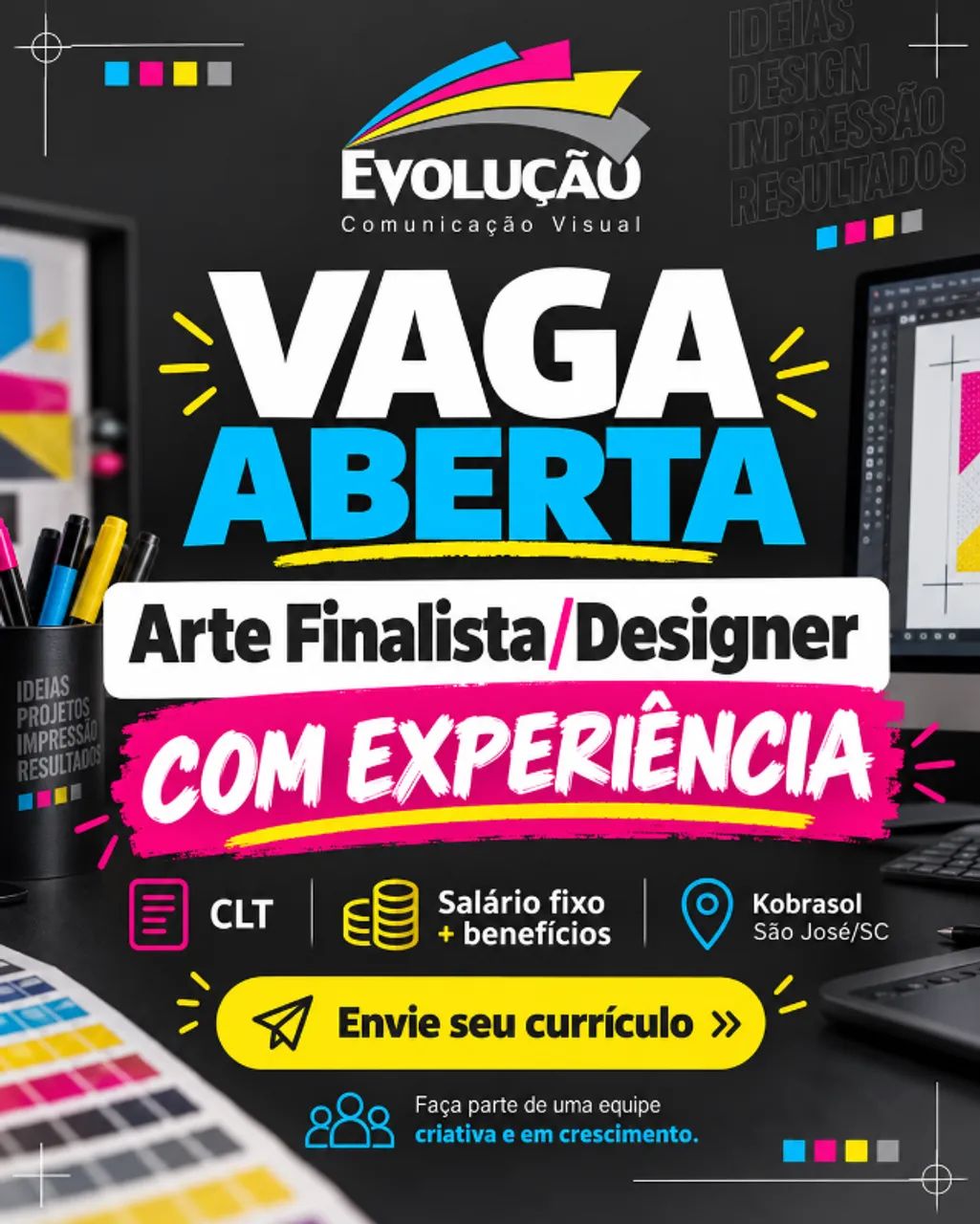 Arte Finalista/Designer - Comunicação Visual