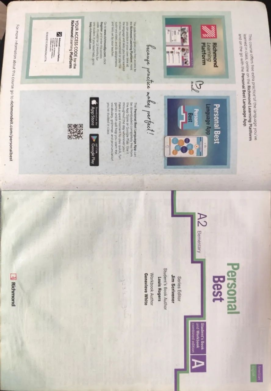 Livro Inglês Personal Best A2