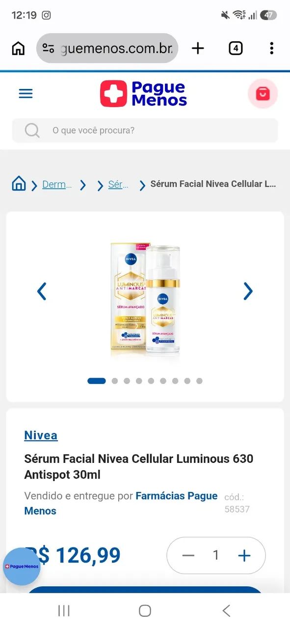 Serum facial Nivea Luminus 630 - Foto 3
