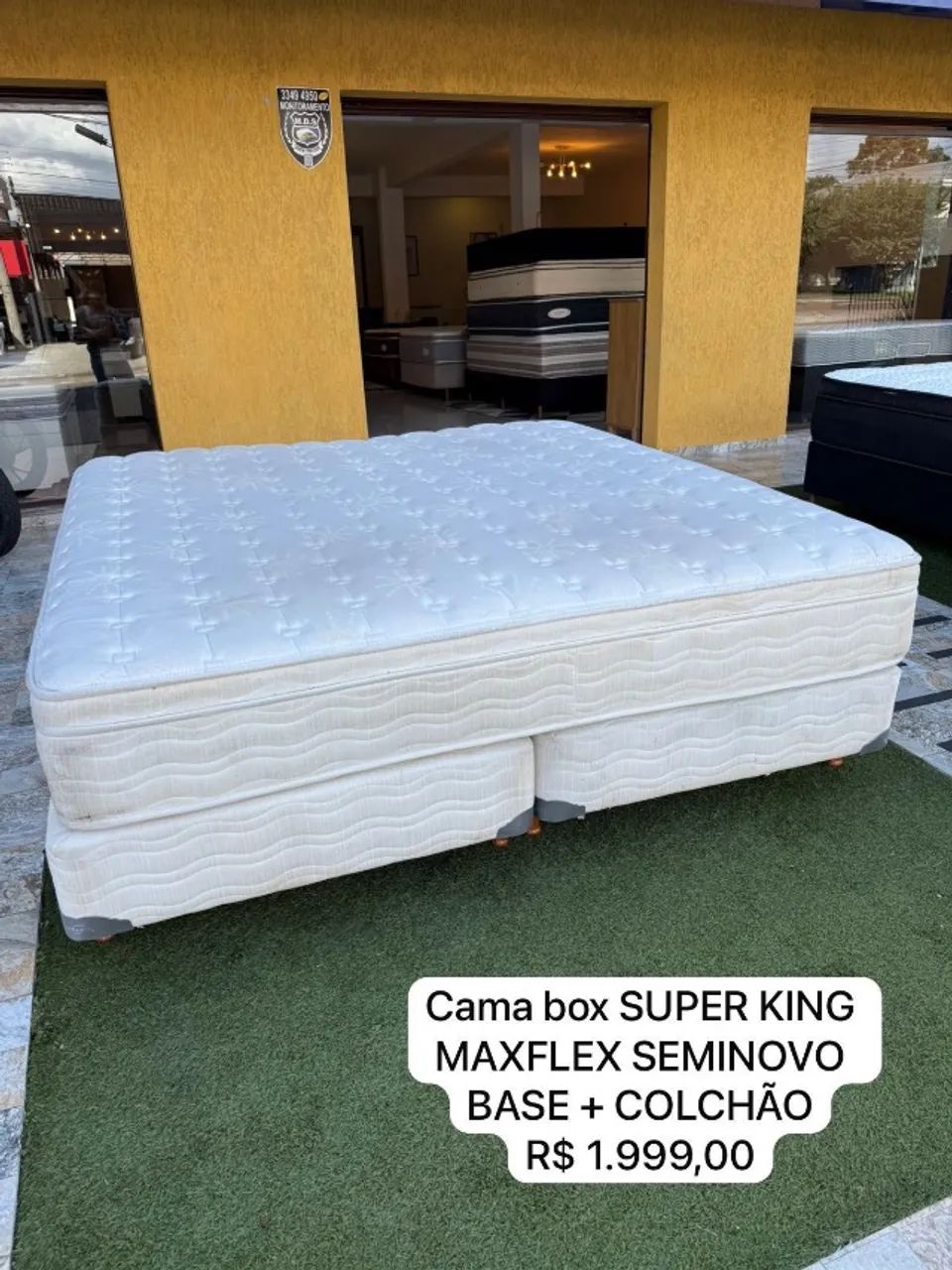 Cama KING MAXFLEX SEMINOVA TOP COM COLCHÃO - Entrego! 