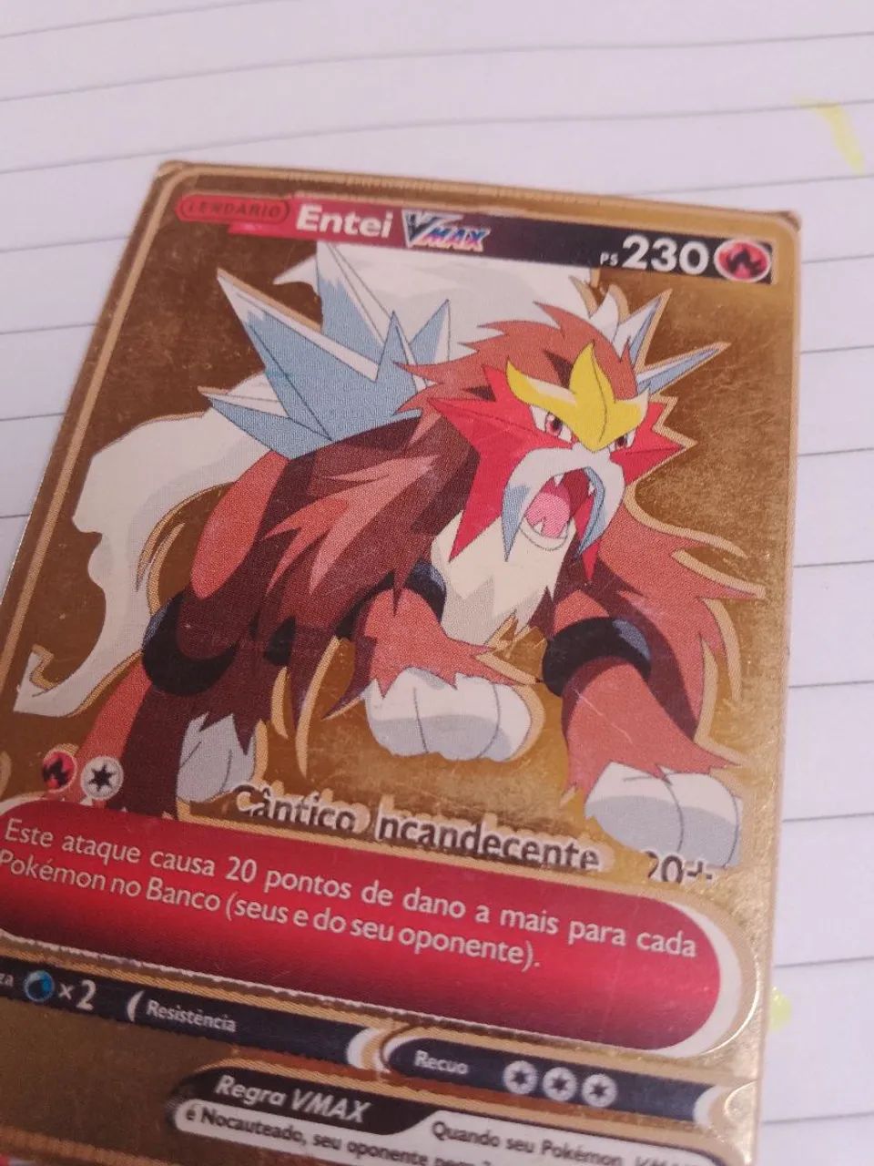 Cartinha de ouro do Entei 