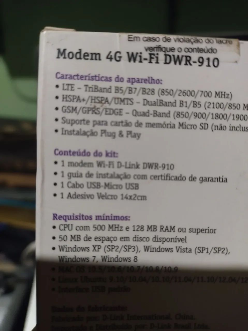 Modem roteador USB 4G LTE D-Link  - Foto 2