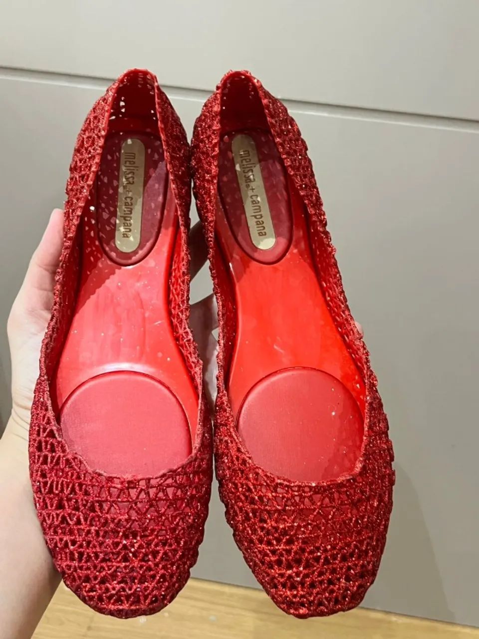 Melissa Campana Papel Vermelho glitter - Foto 2