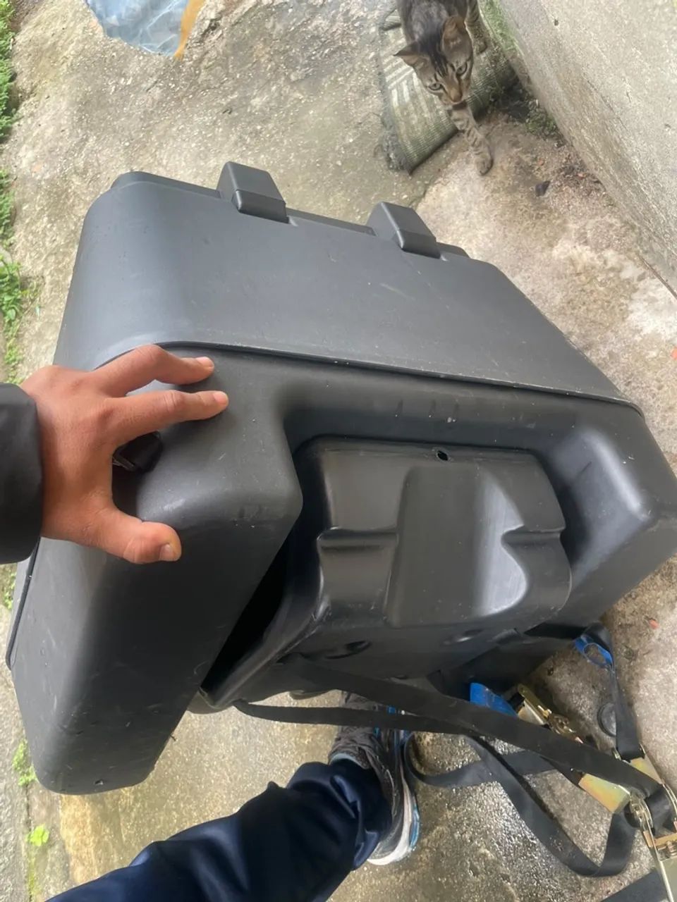 Baú 80 L com suporte de catraca  - Foto 2