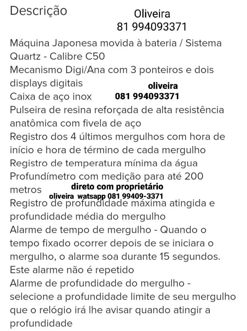 Relógio Citizen aqualand jp1060 leia o anúncio  - Foto 5