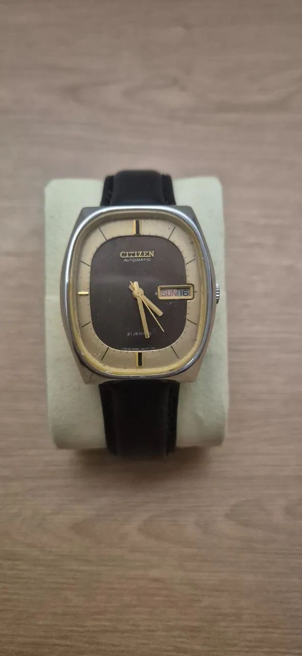Relógio Citizen Automatic Vintage TV Dial Cal. 8200 Aço - Ref. 4-820151