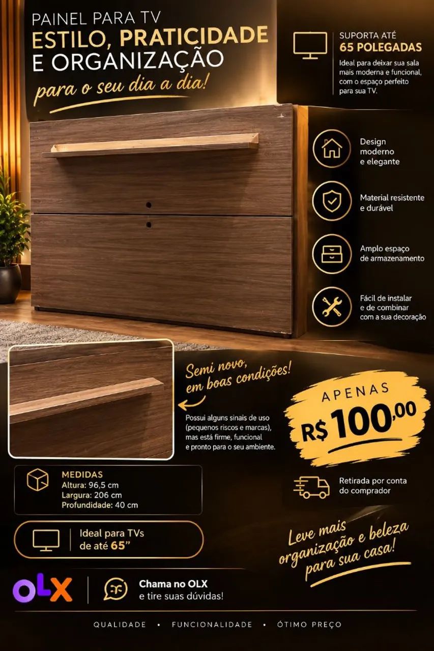 Rack para Tv - Estilo e Praticidade