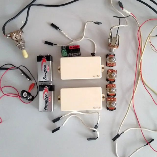 Set EMG 81/85 Ivory + toda elétrica para Les Paul ou SG
