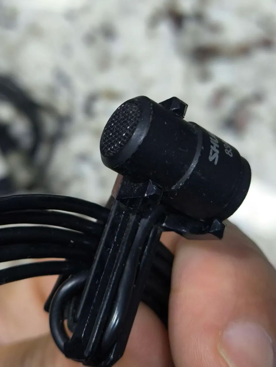 Microfone Lapela Shure Cor Preto usado  - Foto 3