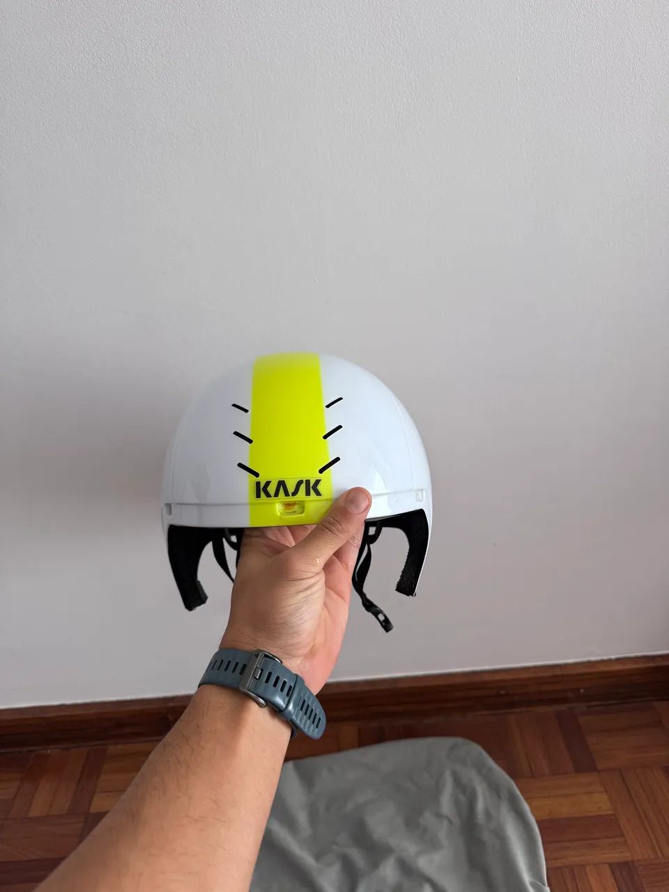 Capacete KASK Mistral Branco/Prata