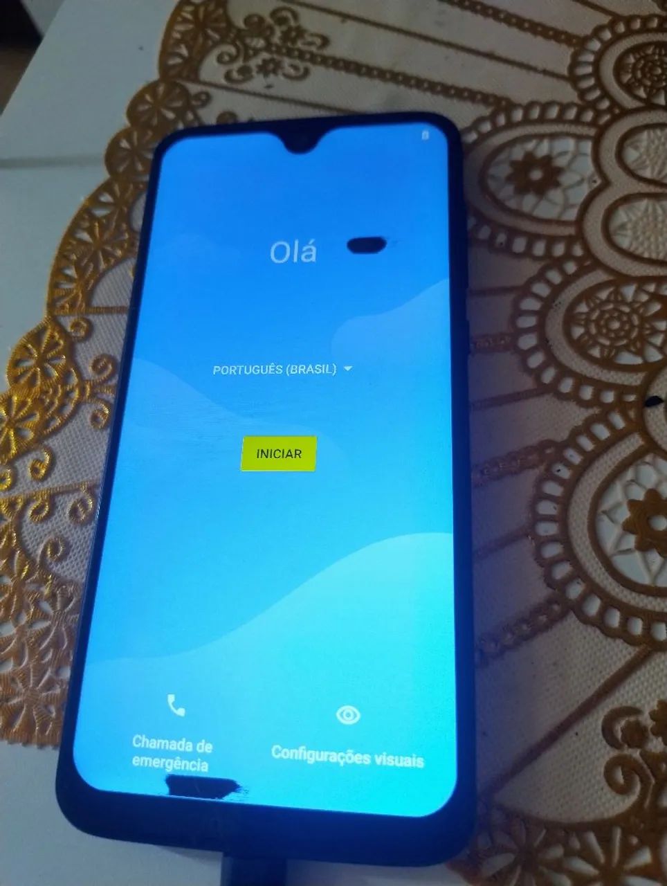 Moto G7 play,  com manchas na tela funcionando perfeitamente, Android 10 - Foto 2